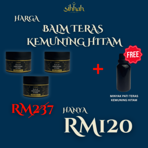 BALM TERAS KEMUNING HITAMX3 (PAKEJ JIMAT)